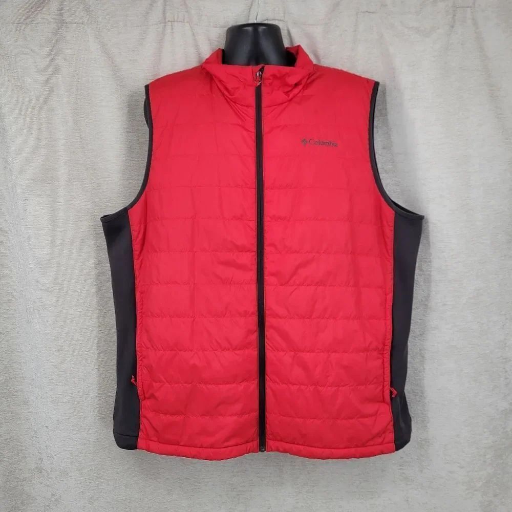 Columbia Omni Heat Men’s Red Quilted Vest